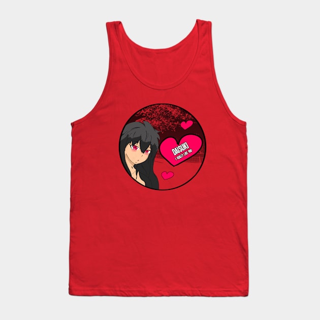 Daisuki - I really like you Anime Valentine Tank Top by HCreatives